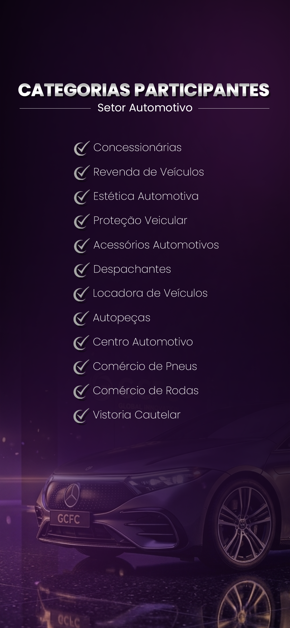 Categorias Participantes